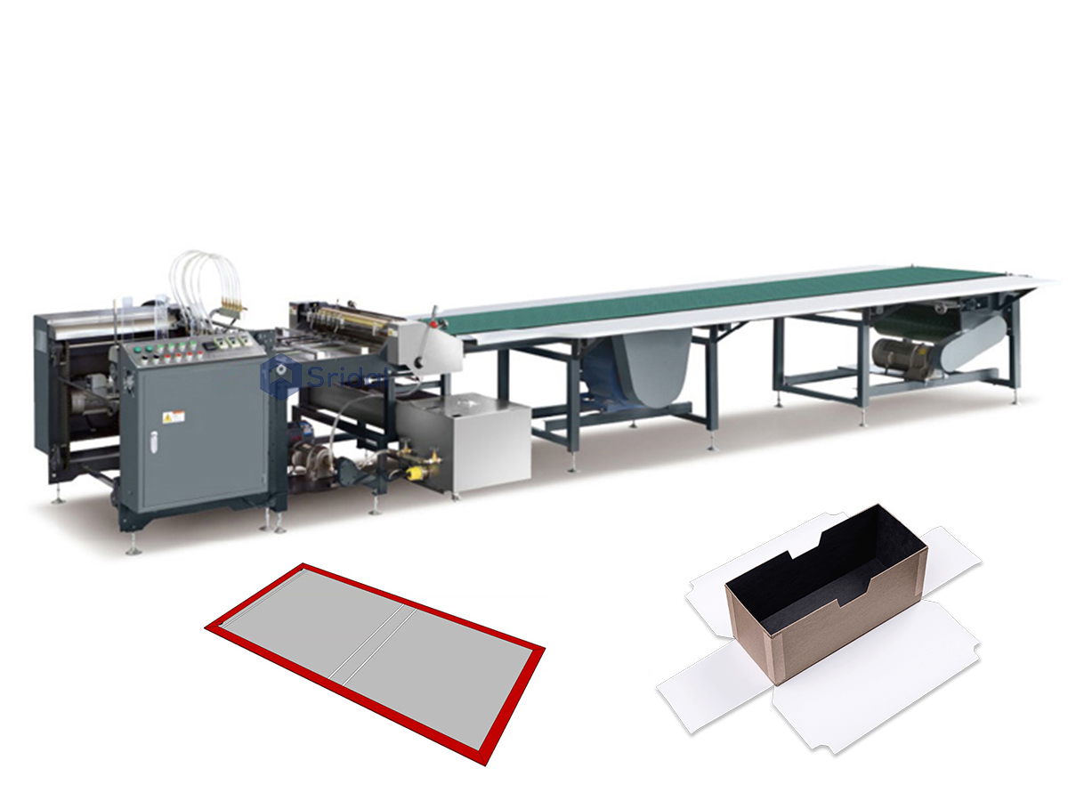 Semi-automatic Paper Feeding And Gluing Machine